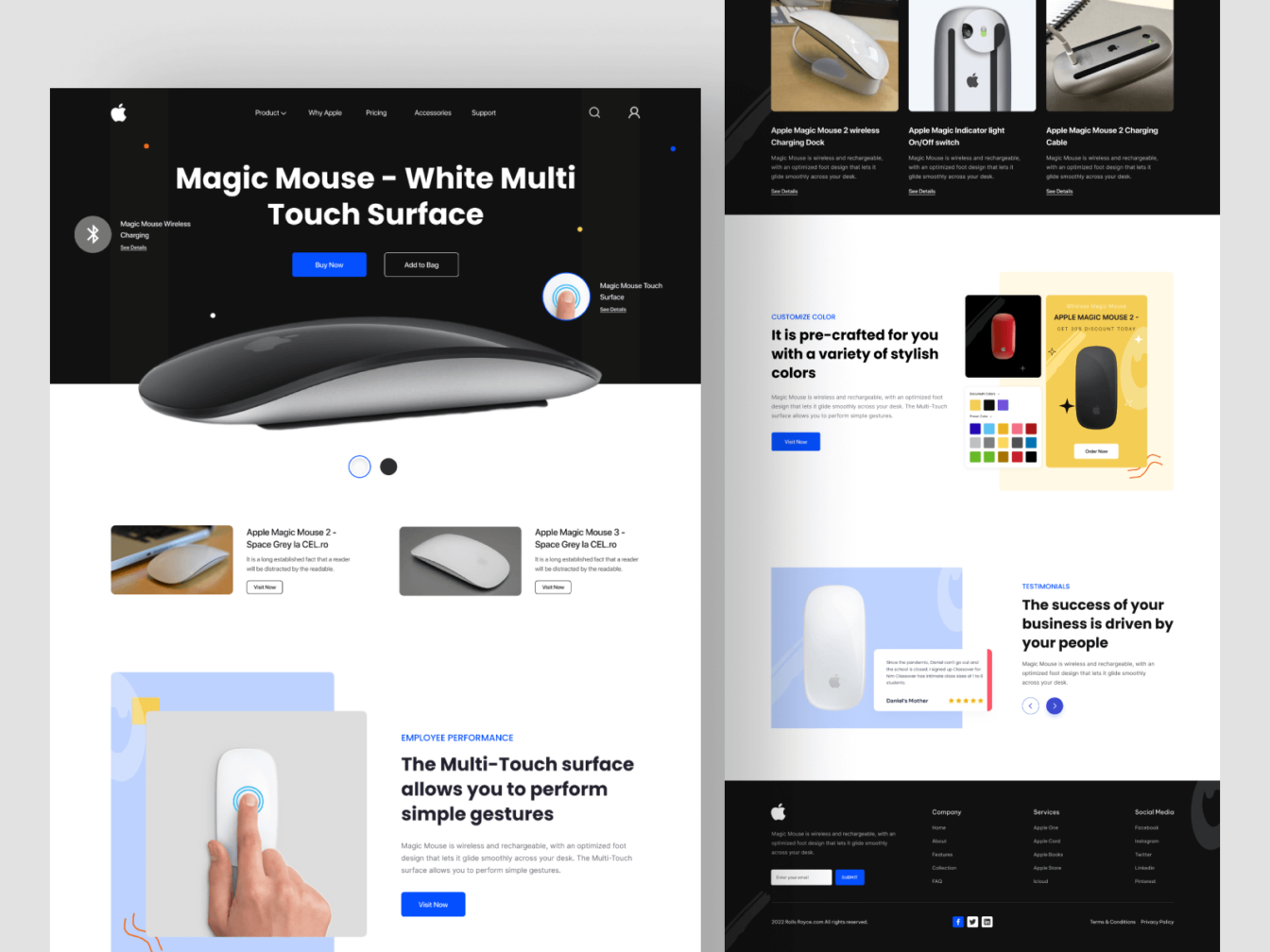 Apple Magic Mouse Website