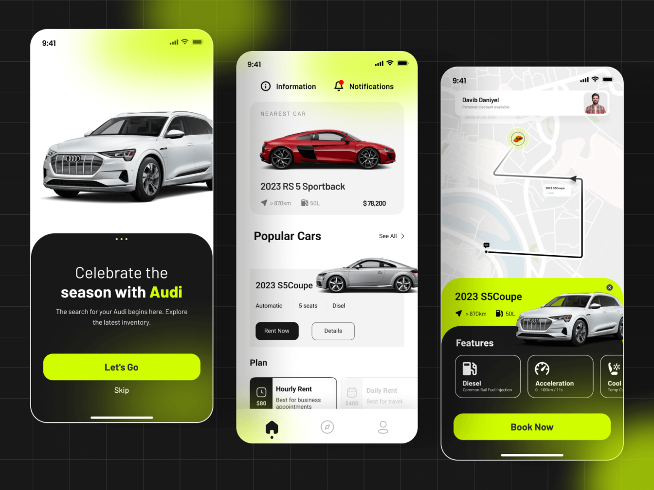 Audi Car Rental App