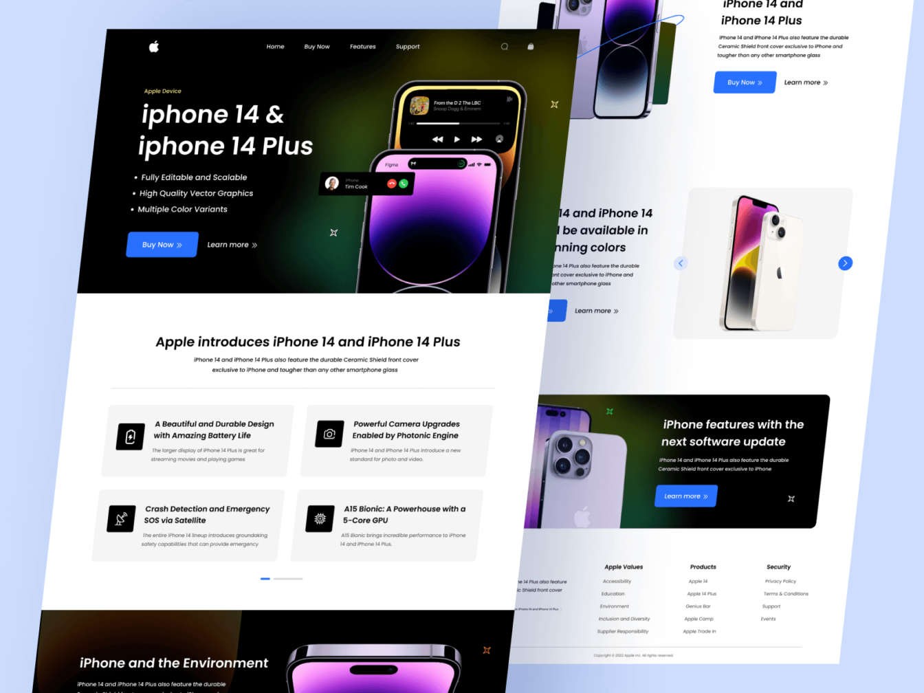 Iphone Product Website Landing