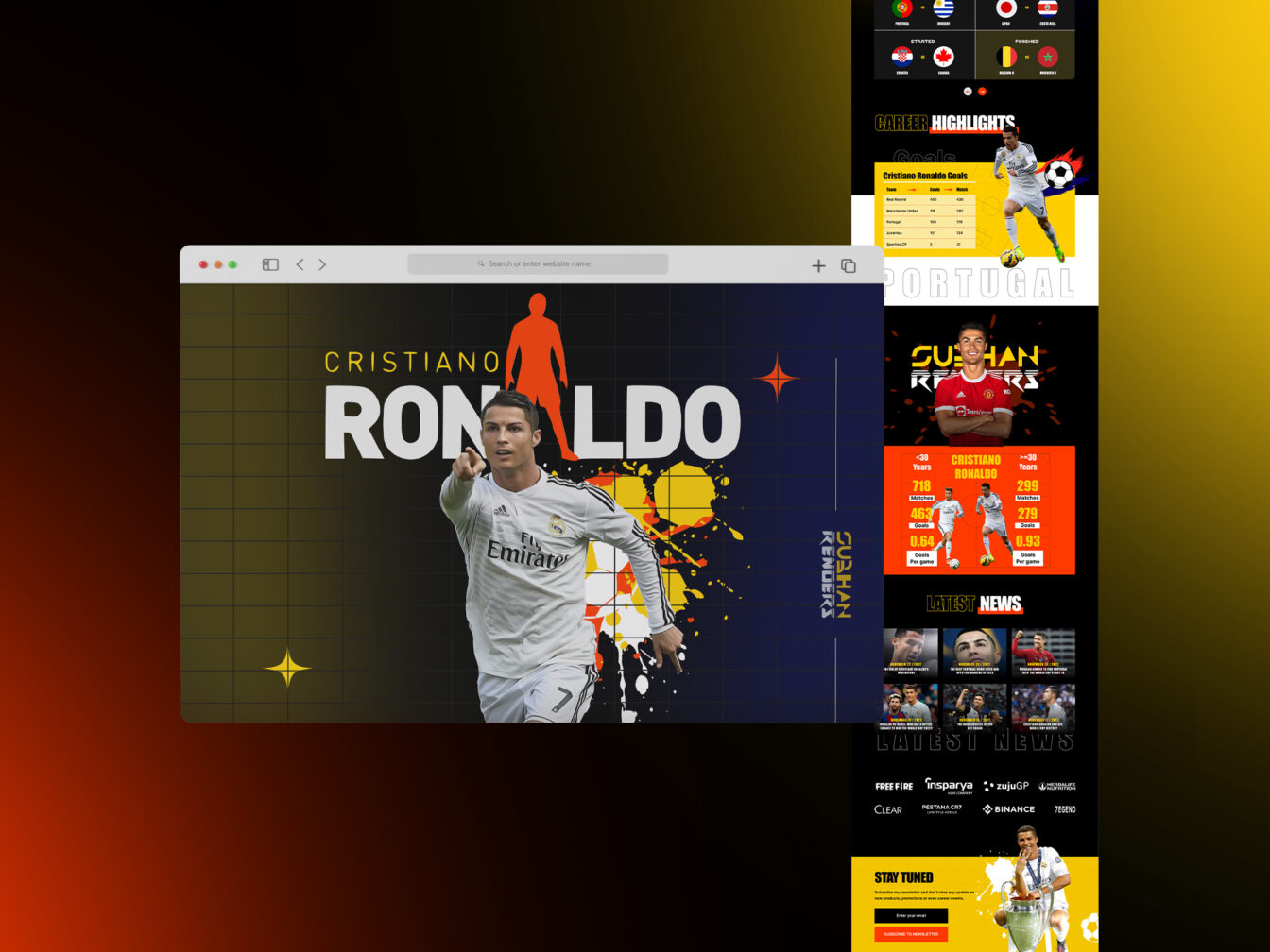 CR7 Web Page Design