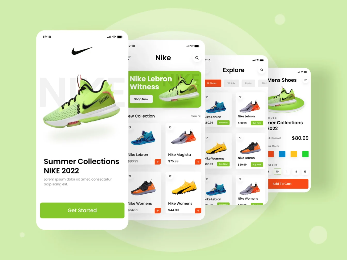 Nike Shoes – App Design Concept