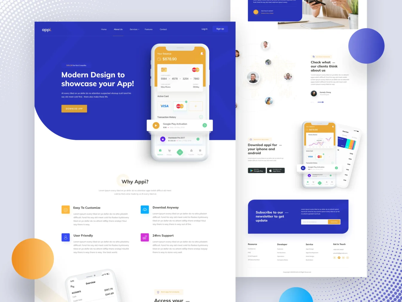 Mobile App Landing Page