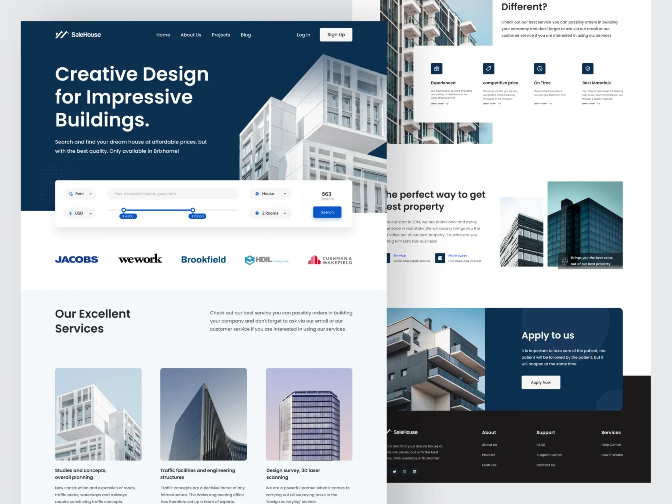 Real Estate Website Landing Page