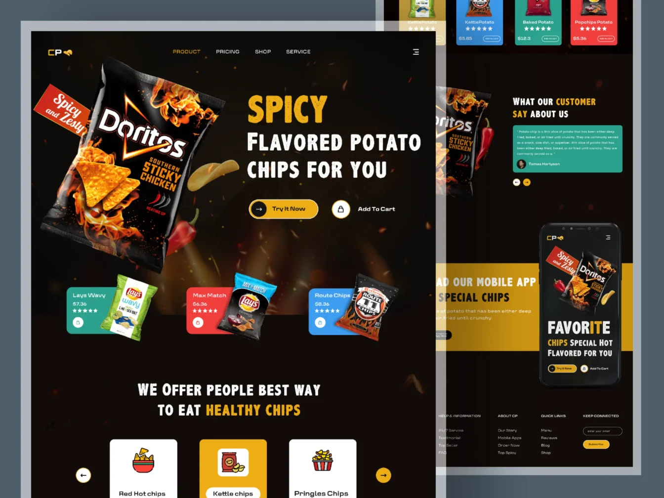 Doritos Chips Landing Page