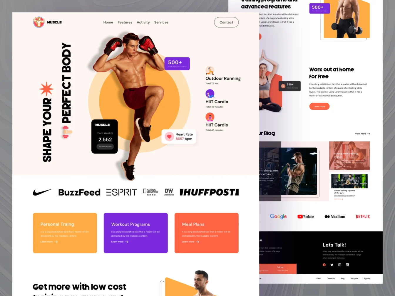 Workout Gym Landing Page