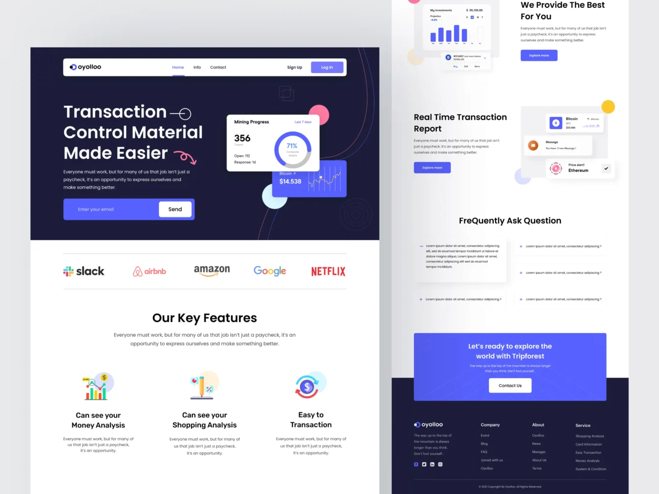 SaaS Website Landing Page Template